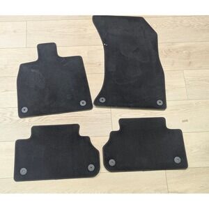 Audi Floor Mats Set 80A864450A Black Carpet 4 Piece Genuine OEM